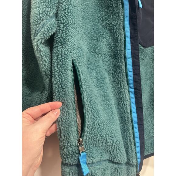 Patagonia Classic Retro-X Deep Pile Fleece Jacket Green Size L - Picture 11 of 16